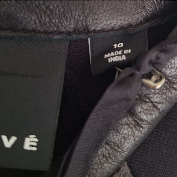 Trouve Genuaine Leather front panel dress size 10‎ - Picture 3 of 8